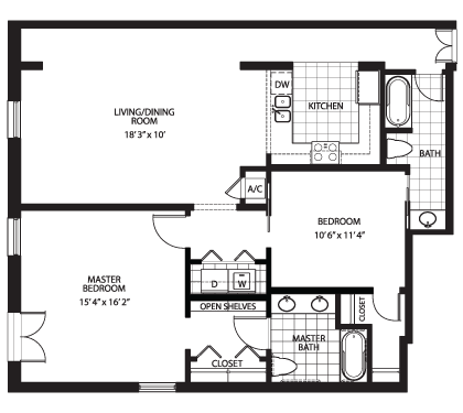 Floorplans - Unit 101
